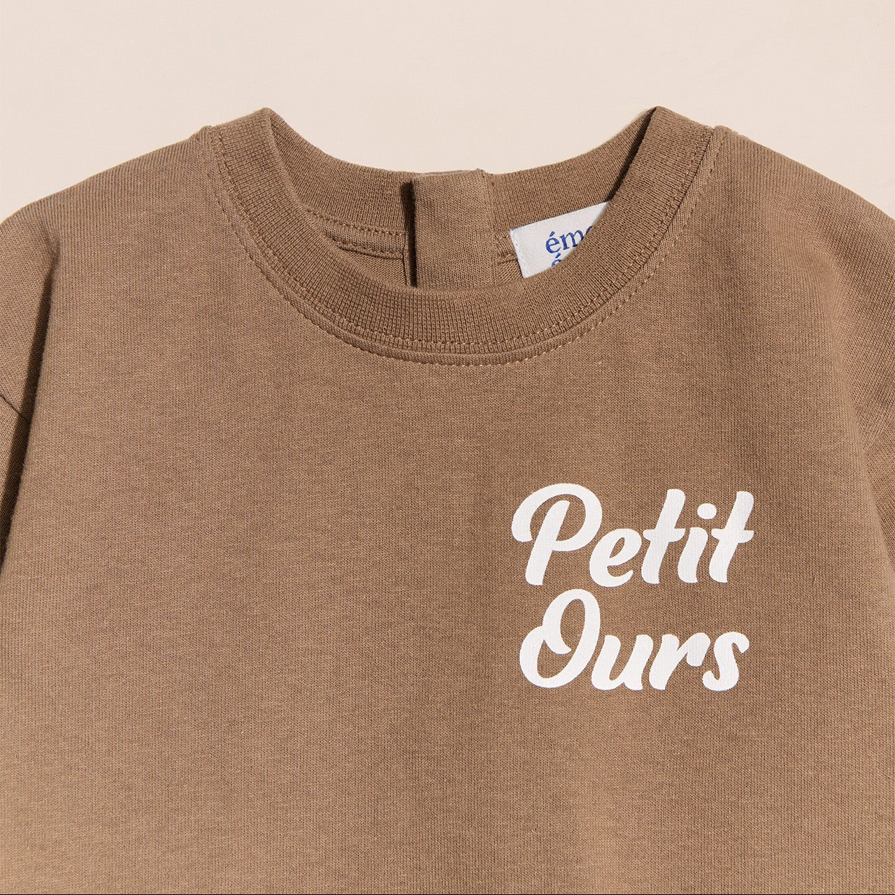 t shirt petit ours café émoi émoi 