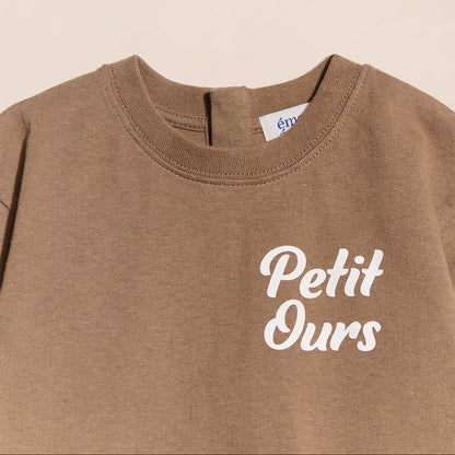 t shirt petit ours café émoi émoi 
