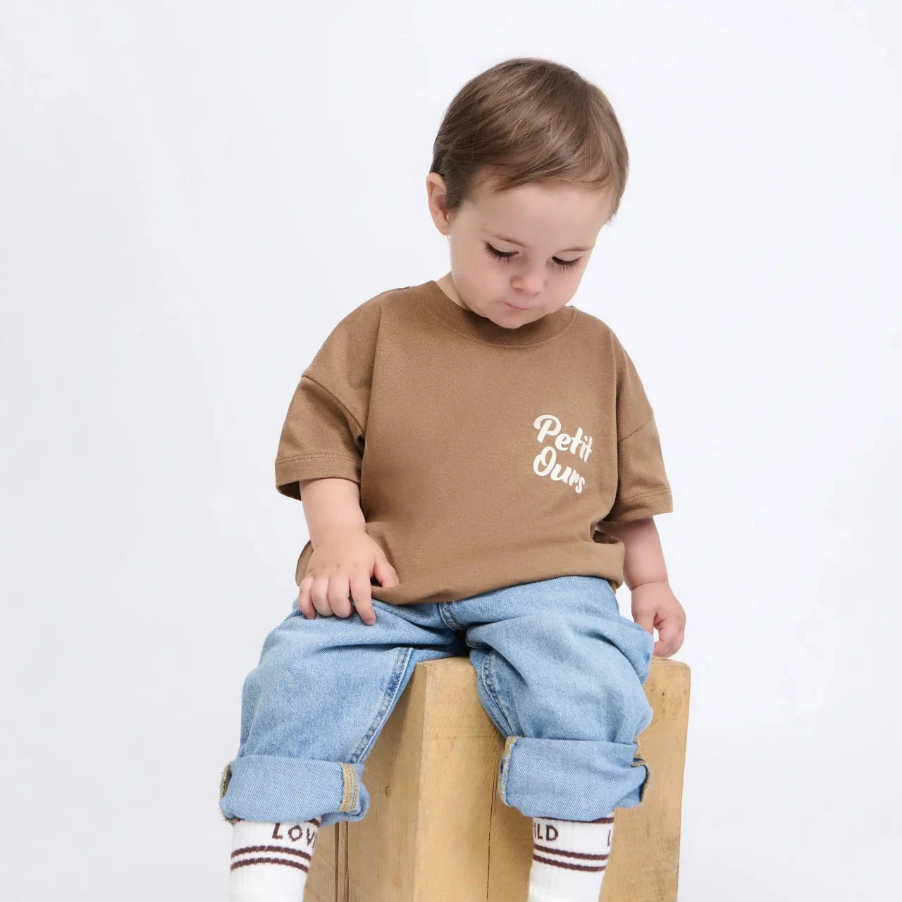 t shirt petit ours café émoi émoi 