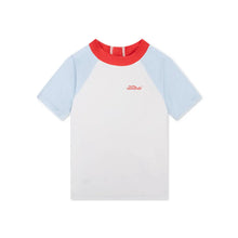 t shirt rouge et bleu 98 104 cm swim essentials 