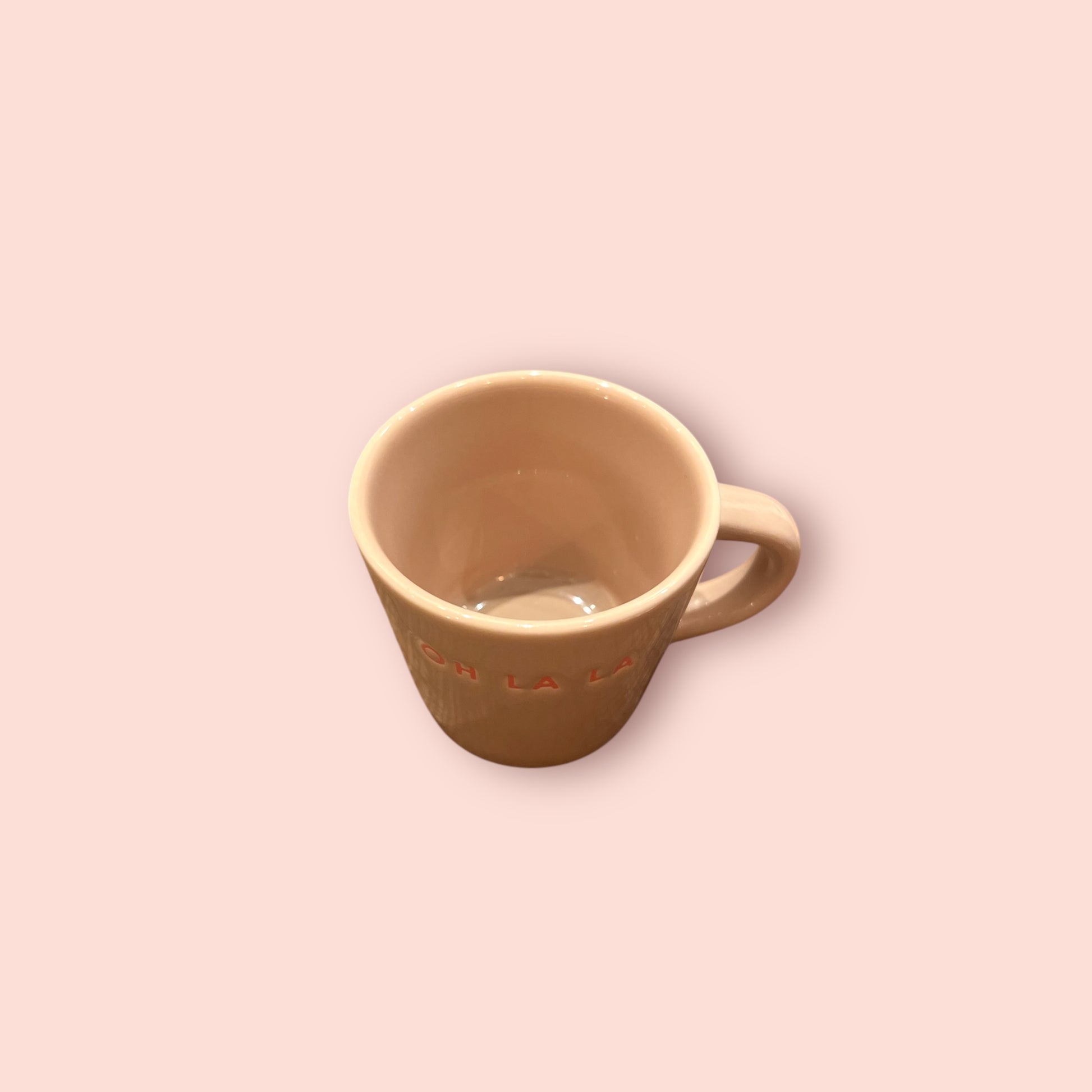 Tasse beige et rose PM - Oh la la