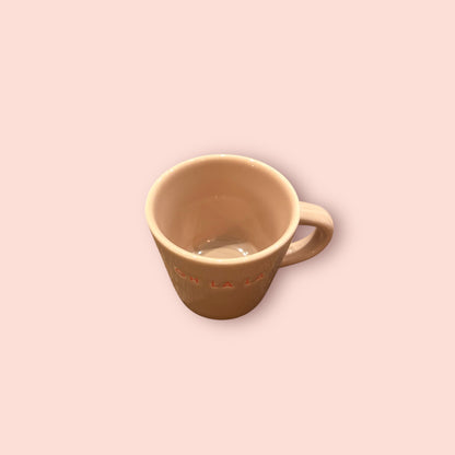 Tasse beige et rose PM - Oh la la