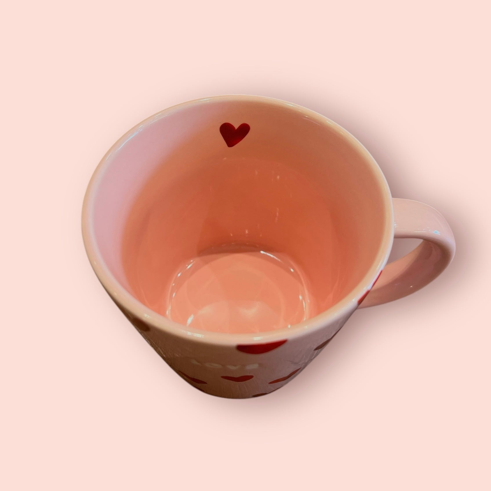Tasse Rose et Rouge coeurs GM - Love