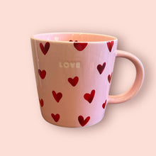 Tasse Rose et Rouge coeurs GM - Love
