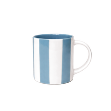 tasse à expresso rayée bleue claire