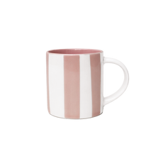 tasse à expresso rayée rose