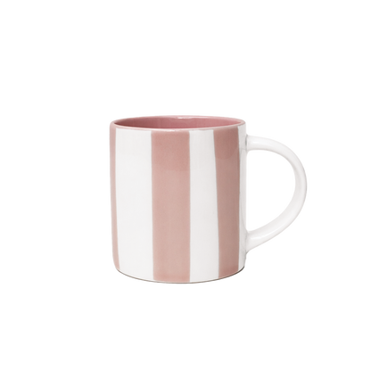 tasse à expresso rayée rose