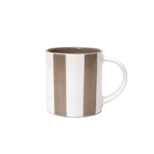 tasse à expresso rayée taupe