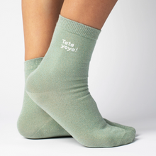 Chaussettes paillettes vert - Tata yoyo