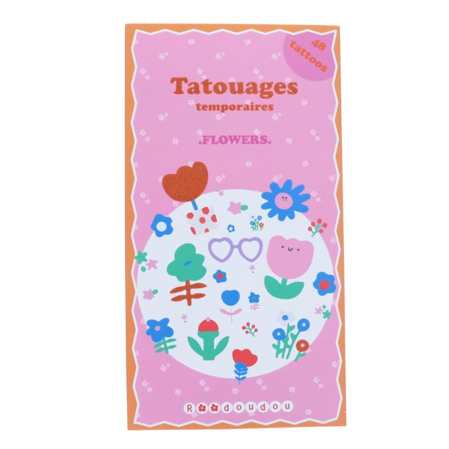 tatouages temporaires fleurs petit souk