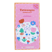 tatouages temporaires fleurs petit souk