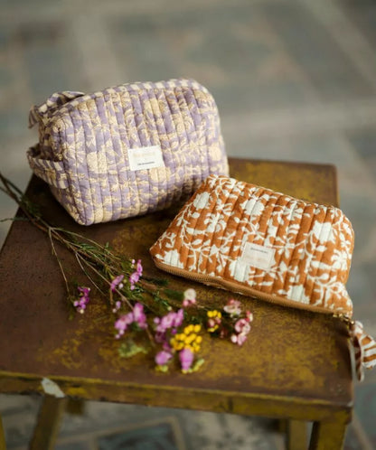 Trousse à maquillage - Kate caramel