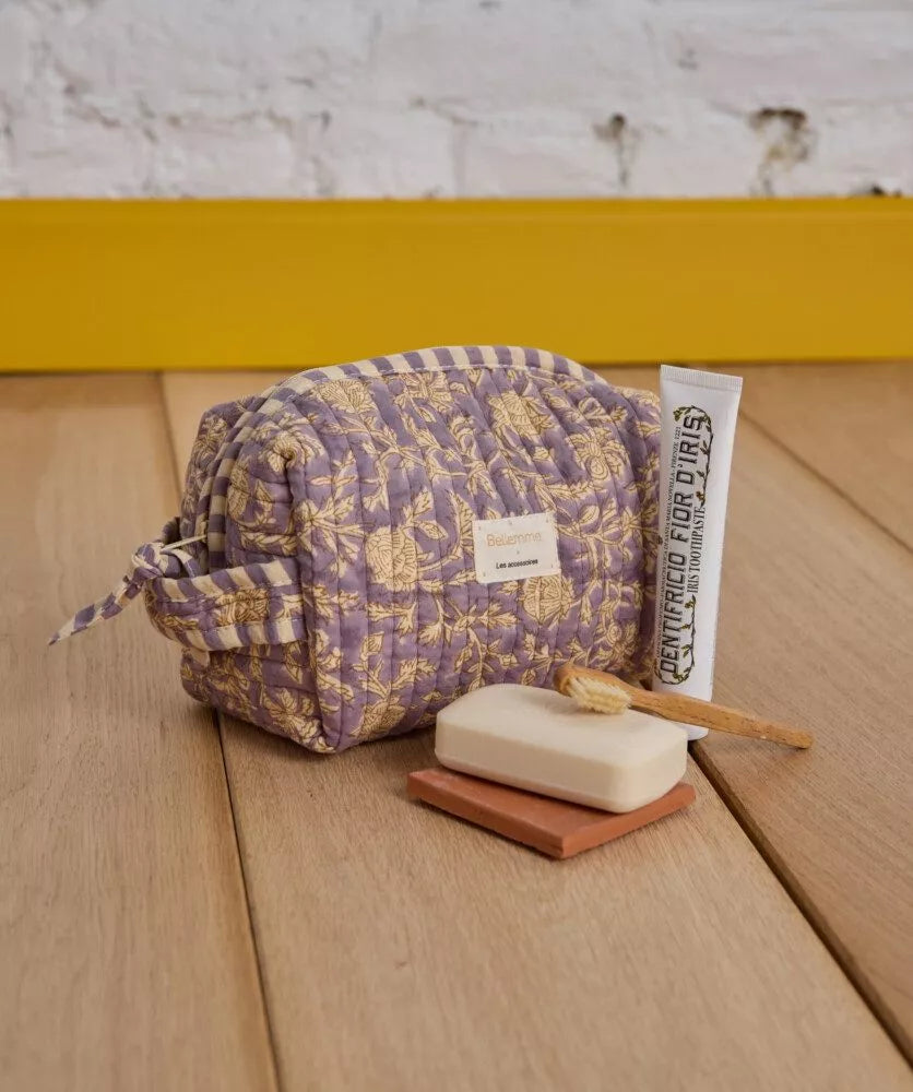 Petite trousse de toilette - Kate parme