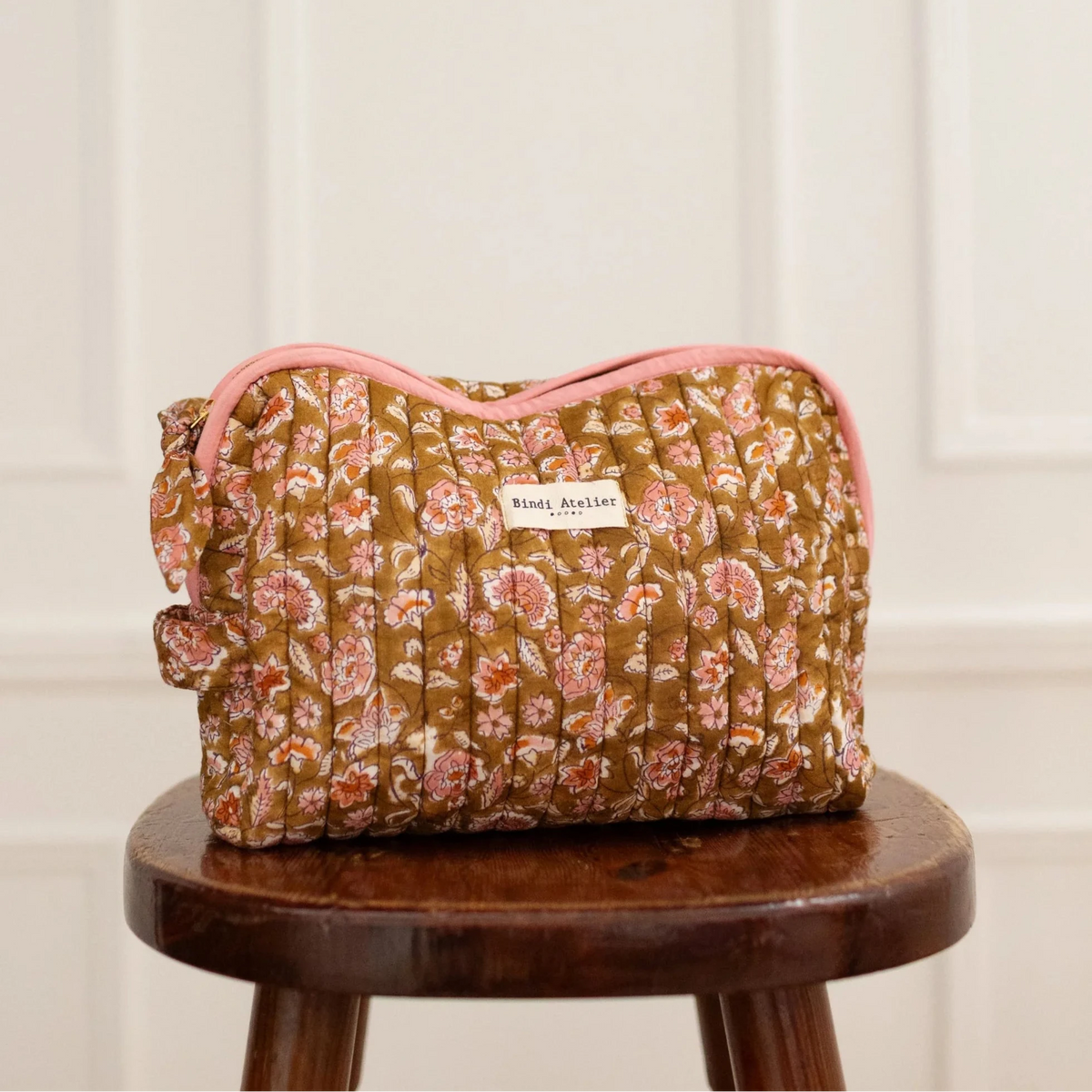 trousse de toilette edel khaki bindi atelier