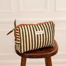 trousse de toilette stripes leaf bindi atelier