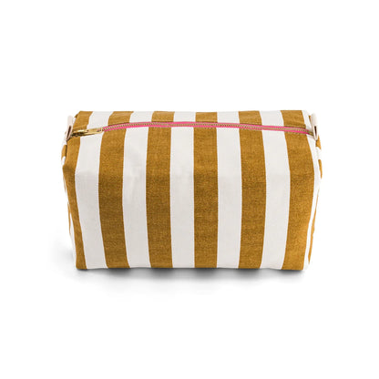 trousse de toilette vic rayures caramel