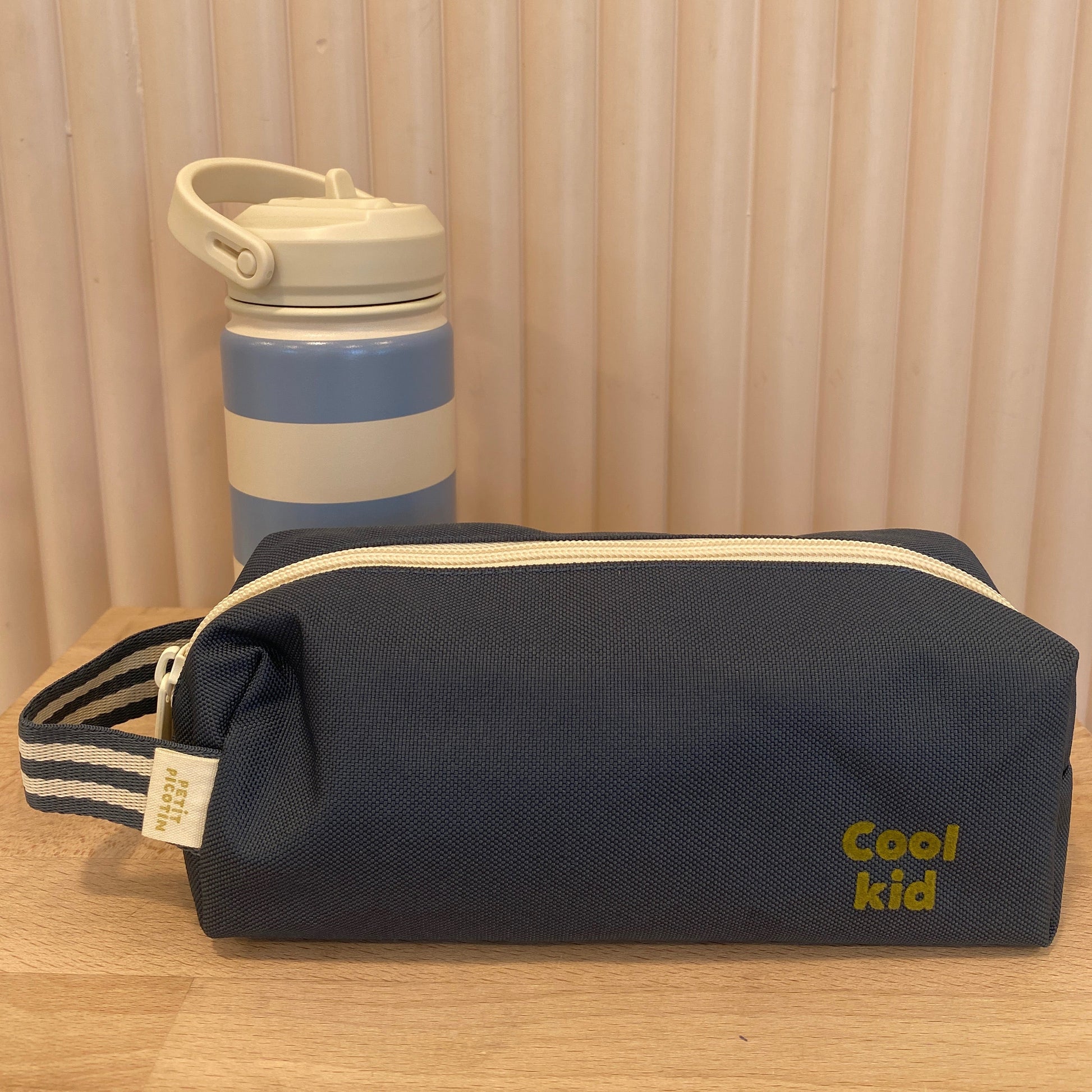 trousse ecolier simple cool kid bleu petit picotin