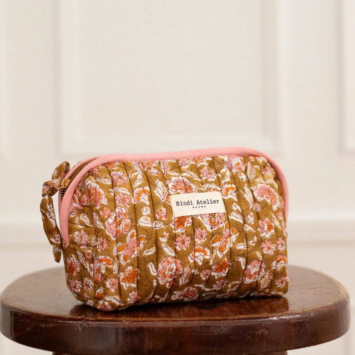 trousse maquillage edel khaki bindi atelier