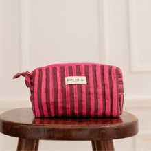 trousse maquillage stripes Berry bindi atelier