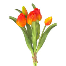 tulipes soft touch oranges et jaunes