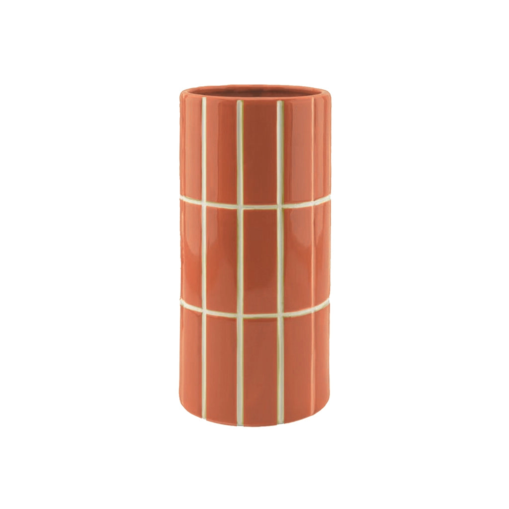 Vase carrelage - Orange