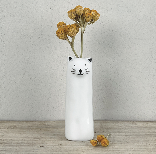 Petit vase fin - Chat