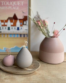 Petit vase perle - gris