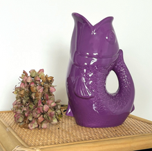 Vase pichet poisson - Violet GM