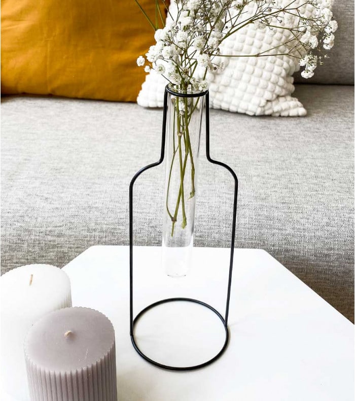 Vase bouteille - Noir