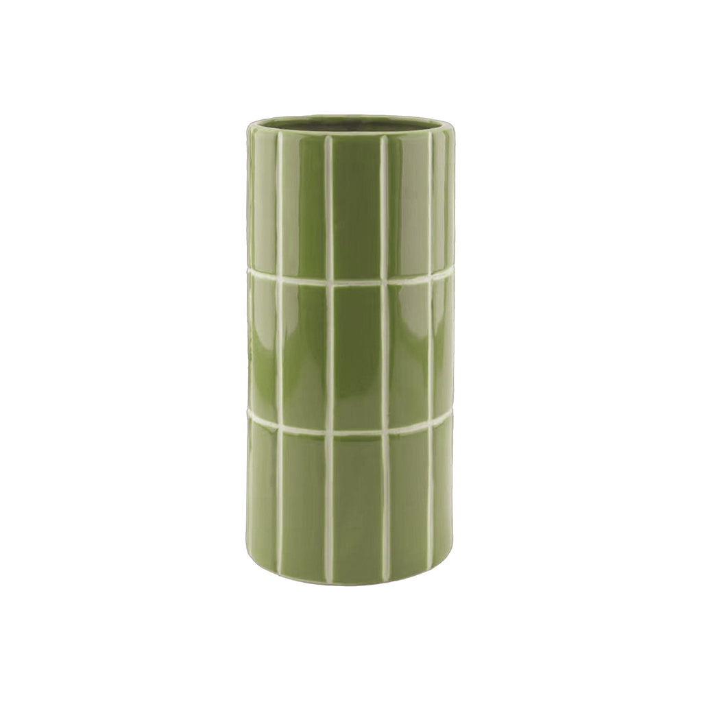 vase carrelage kaki opjet