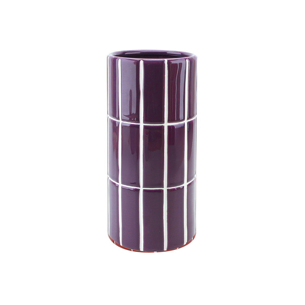 vase carrelage violet opjet