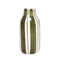 vase giulia rayé kaki GM opjet