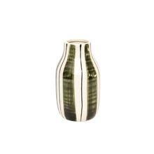 vase giulia rayé kaki pm opjet