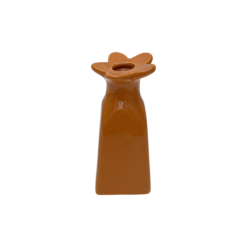 vase soliflore fleur orange opjet