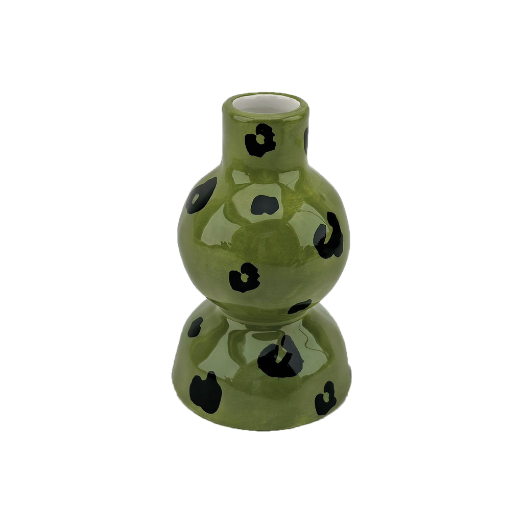 vase soliflore léopard kaki