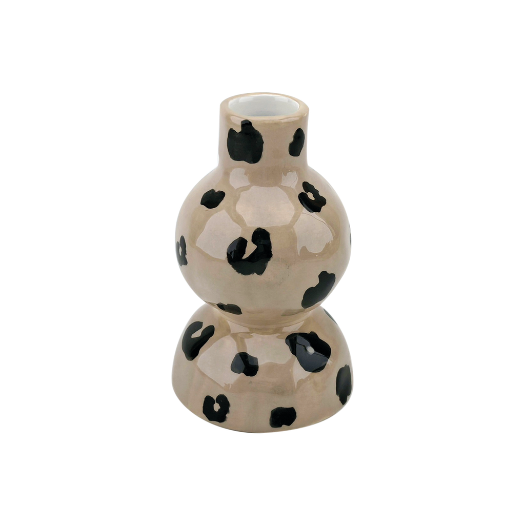 vase soliflore leopard beige