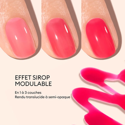 vernis jelly pomme d'amour manucurist