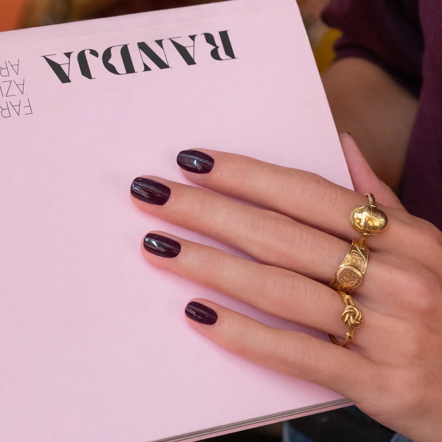vernis à ongles aubergine manucurist