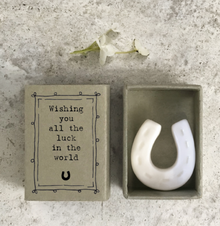 Mini boîte fer à cheval - Wishing you all the luck