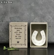 Mini boîte fer à cheval - Wishing you all the luck